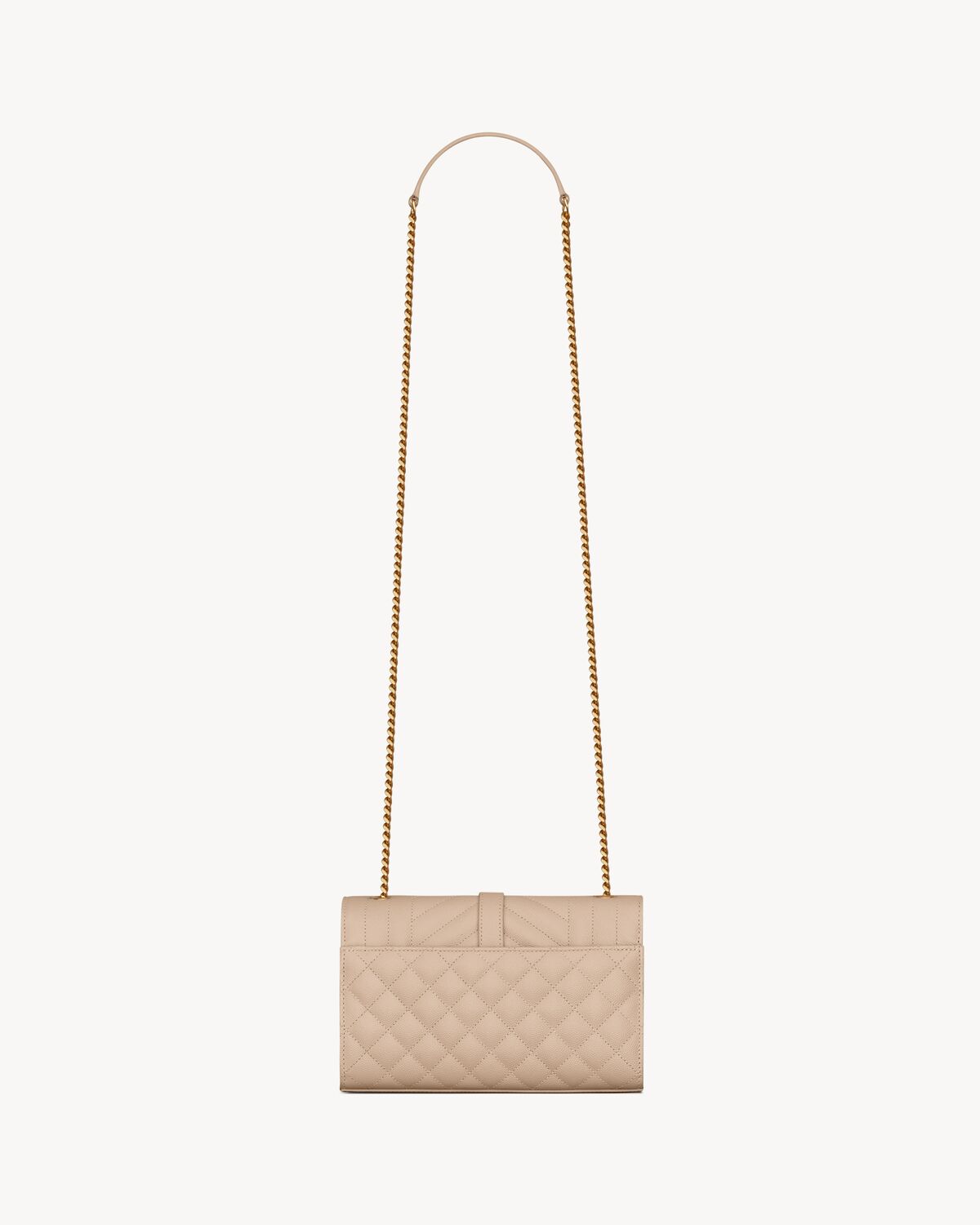 YSL Envelope Small in Quilted Grain De Poudre Embossed Leather - Image 5